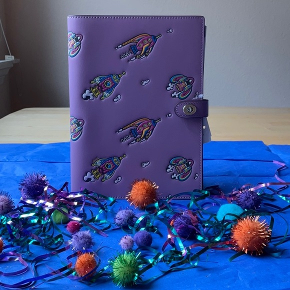 π COSMIC COACH NOTEBOOK WITH ROCKET PRINT π NWT π - Picture 3 of 16
